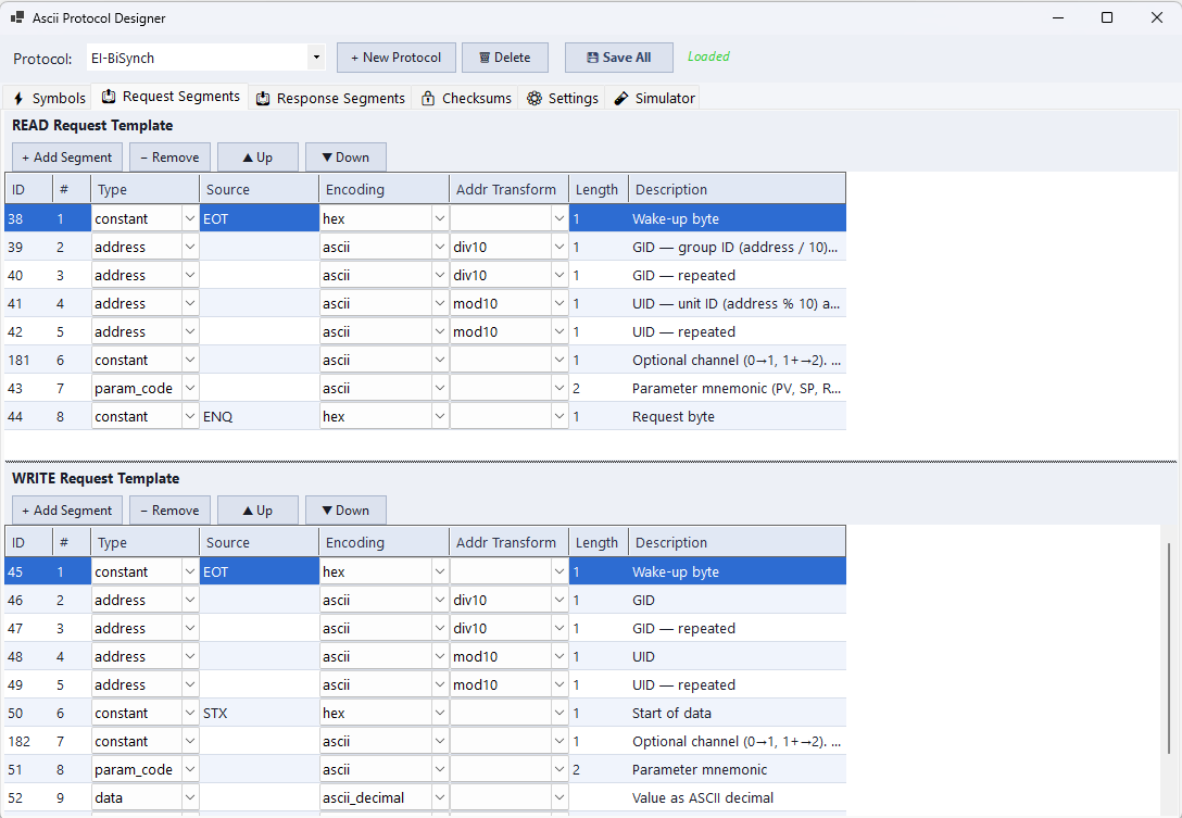 Serial Protocol Designer